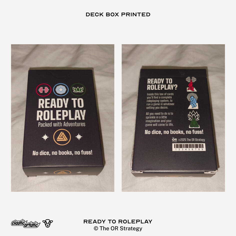 Images: Left: Front of deck box, Right: Rear of deck box. ©The OR Strategy