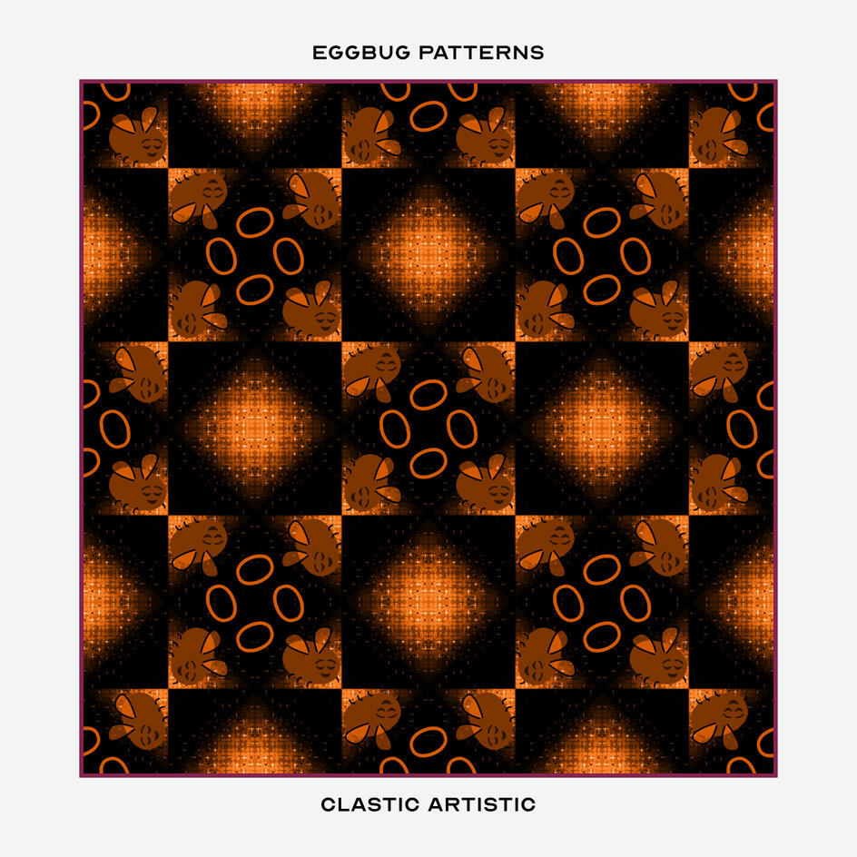 Pattern: Relived bronze Eggbug squares