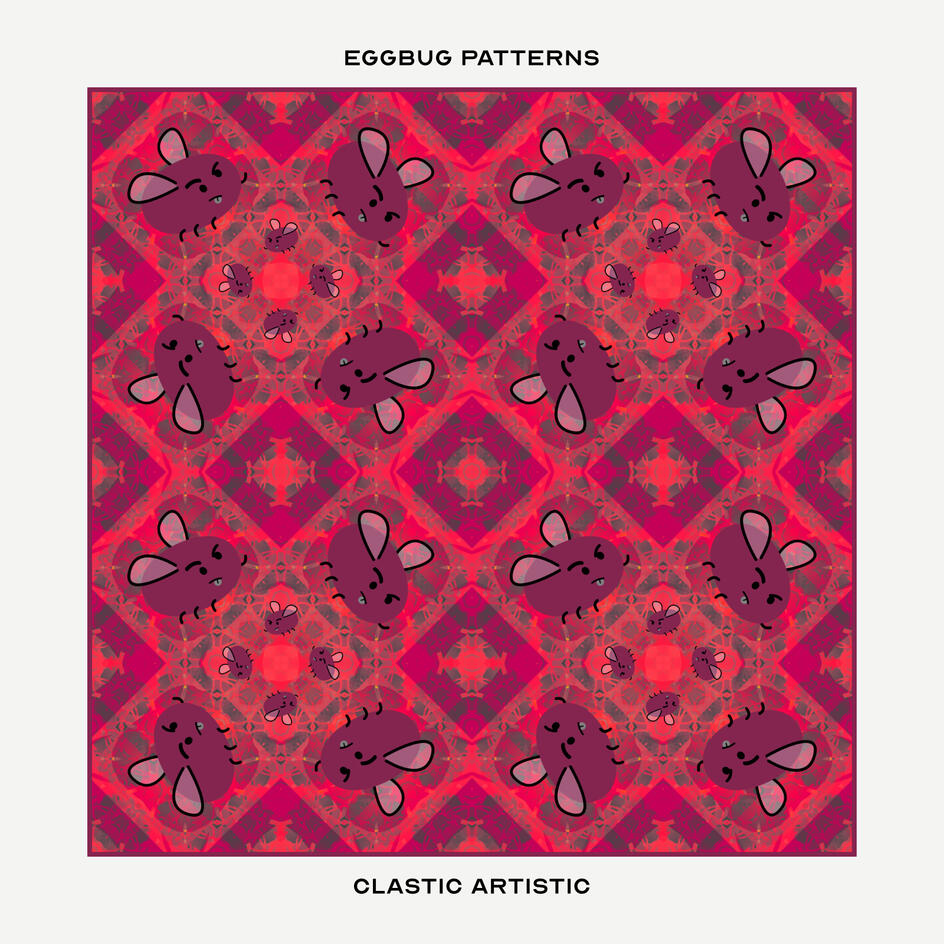 Pattern: Red Eggbug diamonds