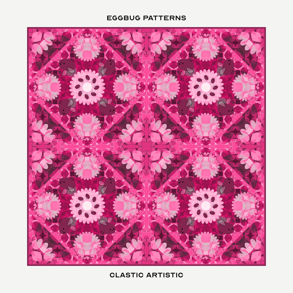 Pattern: Pink Eggbug diamonds