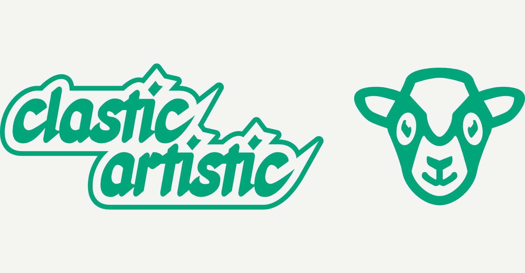 Homepage Header Clastic Artistic Logo with Sheep head Symbol